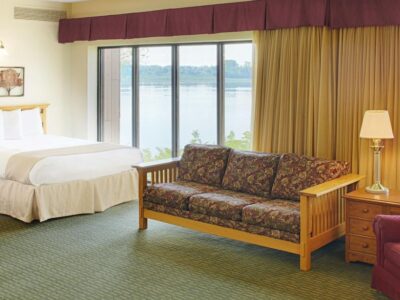 Lodge Overlooking Lake