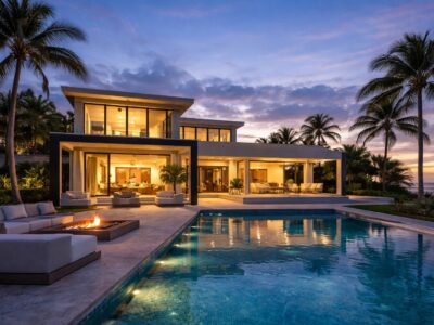 Luxury swinger friendly vacation rental villa with private pool and outdoor lounge area