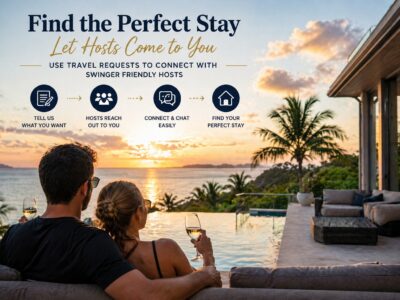 How to find swinger friendly places to stay using travel request feature workflow