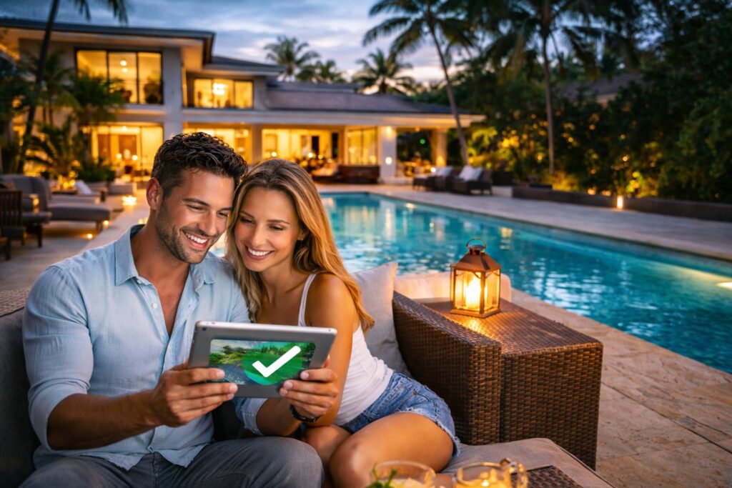 Verified swinger friendly vacation rental with private pool and secure environment