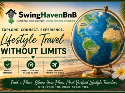 Swinger travel with verified members, lifestyle-friendly places to stay and travel requests around the world